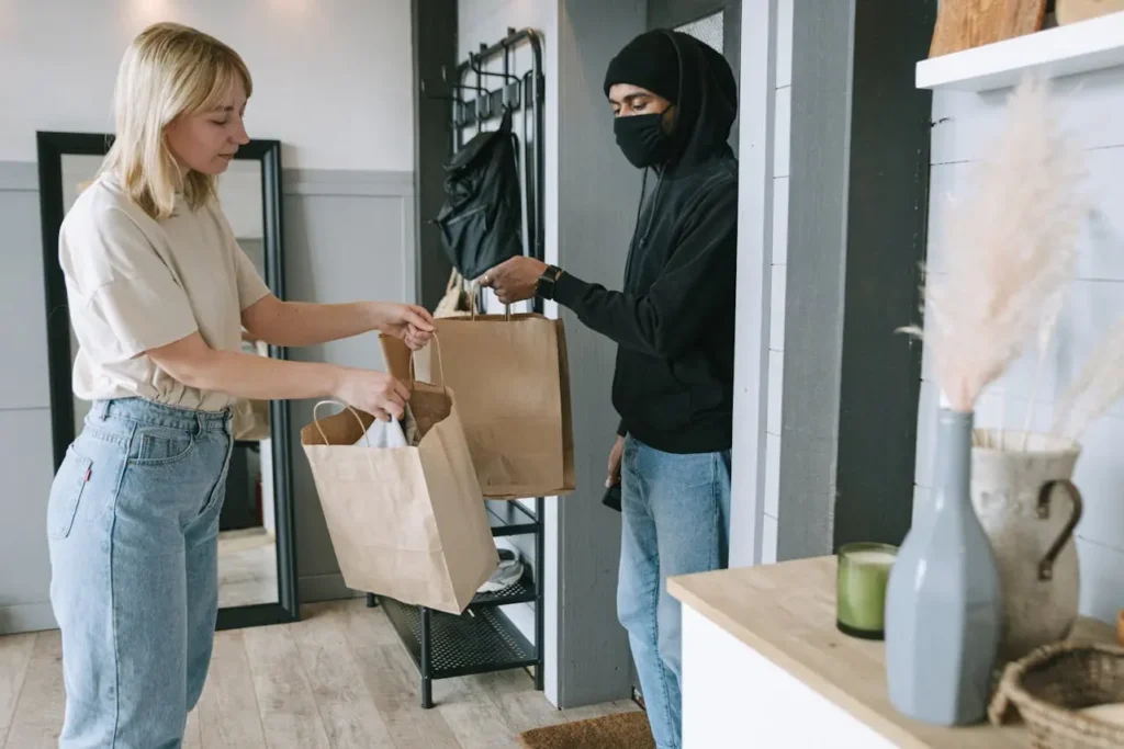 Materialien in nachhaltigen Verpackungen